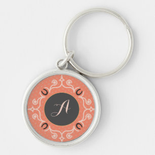 Equestrian Monogram Lucky Hoefijzer Sleutelhanger