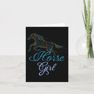 Equestrian Paardrijden Paard Meisjes Vrouwen Gift  Kaart