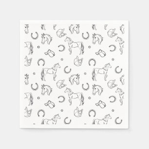 Equestrian Pattern Servet