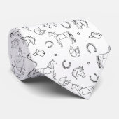 Equestrian Pattern Stropdas (Opgerold)