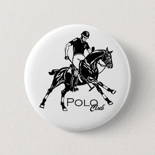 equestrian polo club ronde button 5,7 cm