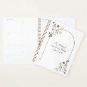 Equestrian Purple Floral Rustic Wedding (Devant avec enveloppe)