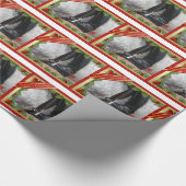 Equestrian Riding Boots Gray Horse Cadeaupapier (Hoek)