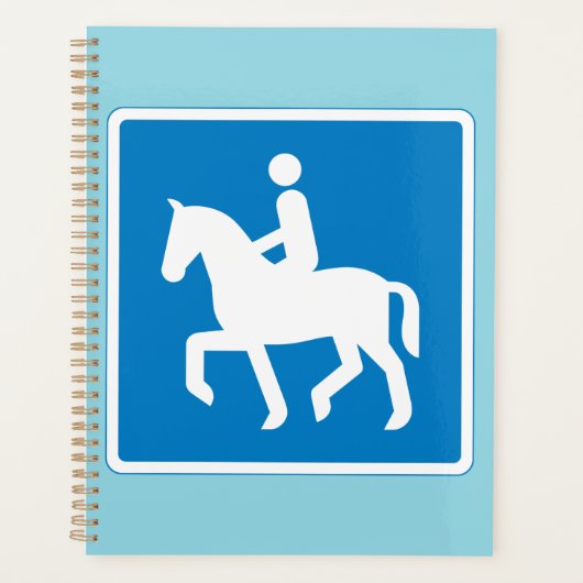 Equestrian Route Symbol Horse Riding Sign Planner (Voorkant)
