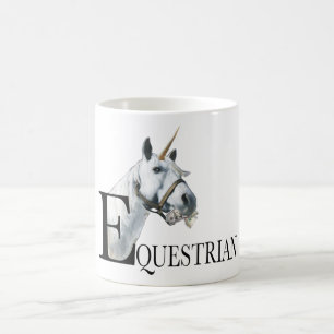Equestrian side eye unicorn koffiemok