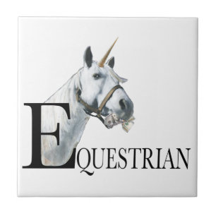 Equestrian side eye unicorn T-Shirt Tegeltje
