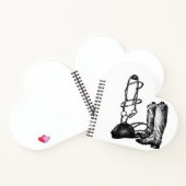 Equestrian Spiral Notebook Unlined Sketchbook  Notitieboek (Binnen)