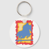 Equestrian Stamp Sleutelhanger (Achterkant)