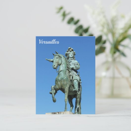 Equestrian standing of Louis XIV in Versailles Briefkaart (Staand voorkant)