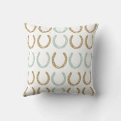 Equestrian Th-Hoefijzers Pattern Kussen (Achterkant)