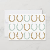 Equestrian Thormed Hoefijzers RSVP Kaartje (Achterkant)