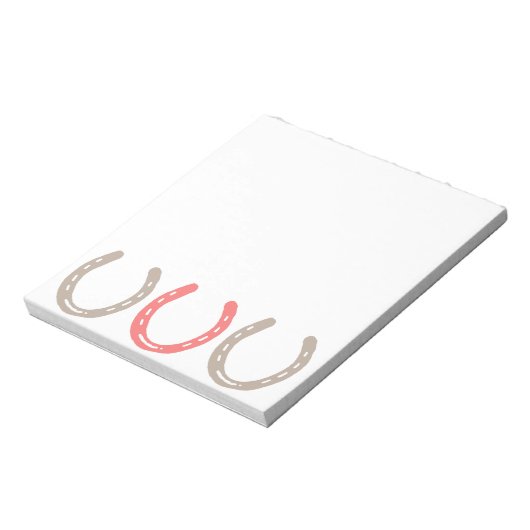 Equestrian Thorming Hoefijzers Pattern Notitieblok (Gedraaid)