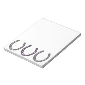 Equestrian Thorming Hoefijzers Pattern Notitieblok (Gedraaid)