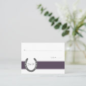 Equestrian Thorming Hoefijzers Pattern Plaatskaartje (Staand voorkant)