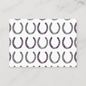 Equestrian Thorming Hoefijzers Pattern Plaatskaartje (Achterkant)