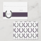 Equestrian Thorming Hoefijzers Pattern Plaatskaartje (Voorkant / Achterkant)