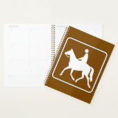 Equestrian Trail Riding Horse Silhouette Icon (Devant avec enveloppe)