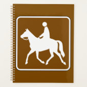 Equestrian Trail Riding Horse Silhouette Icon (Devant)