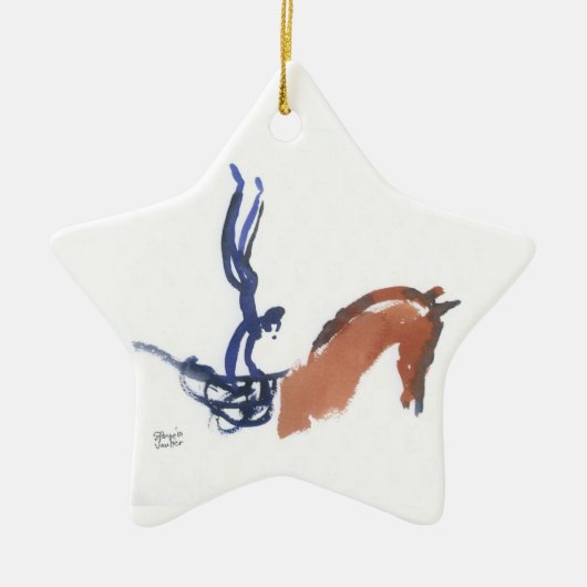 Equestrian Vaulters Keramisch Ornament (Voorkant)
