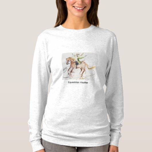 Equestrian Vaulting Art T Shirt (Voorkant)