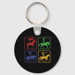 Equestrian Vaulting Horseback Riding Horses Dressa Sleutelhanger