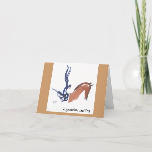 Equestrian Vaulting notitiekaarten (Voorkant)
