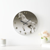 Equestrian White Mare Horse Grote Klok (Huis)