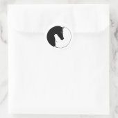 Equestrian Ying Yang Ronde Sticker (Tas)