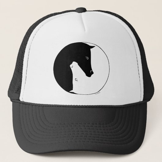 Equestrian Ying Yang Trucker Pet (Voorkant)