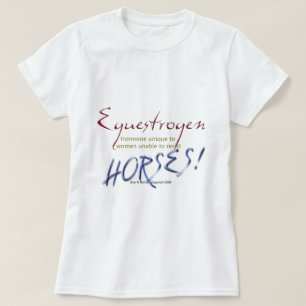 Equestrogeen: grappig paard t-shirt
