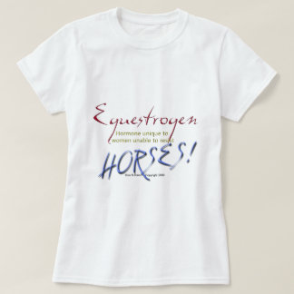Equestrogeen: grappig paard t-shirt