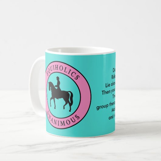 Equiholics Unanimous English Rider 1 Koffiemok (Voorkant links)