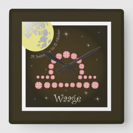 Équilibre 24 septembre au 23 octobre horloge (Recto)