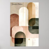 Équilibre Géométrique - Art Mural Abstrait Moderne (Devant)