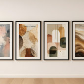 Équilibre Géométrique - Art Mural Abstrait Moderne
