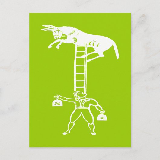 Équilibrer un âne vivant ~ CHANGER Carte postale C (Devant)