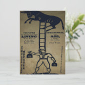 Équilibrer un âne vivant ~ Invitations (Debout devant)