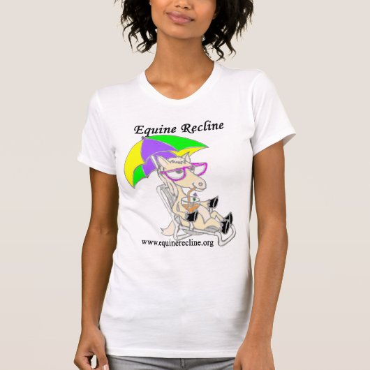 Équin reposent le T-shirt de dames (Devant)