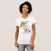 Équin reposent le T-shirt de dames (Devant entier)
