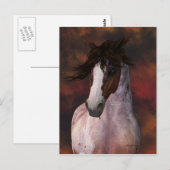 Equine Art, Carte postale Cheval (Devant / Derrière)