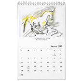 Equine Art S. Payne Calendrier d'une page (Jan 2027)