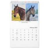 Equine Art S. Payne Calendrier d'une page (Feb 2026)