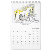 Equine Art S. Payne Calendrier d'une page (Jan 2026)