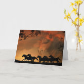 Equine - Carte de sympathie pour le cheval (Fleur jaune)