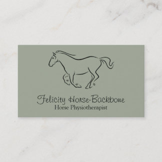Equine fysiotherapeut visitekaartje