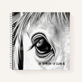 Equine Gaze  - Spiral Sketch Book Notitieboek
