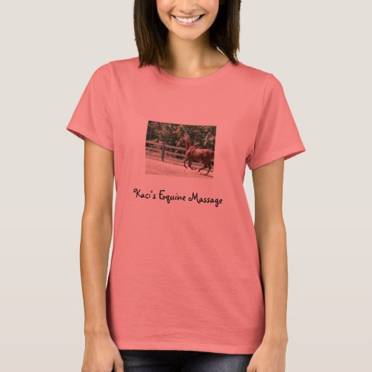 Equine Massage ringer shirt van Kaci (Voorkant)