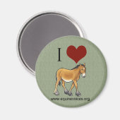 Equine Voices I Love Gulliver Green Magnet (Recto/Verso)