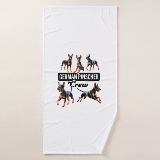 Équipage allemand Pinscher (Serviette de bain)
