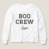 Équipage Boo Halloween avec monogramme (Motif recto)